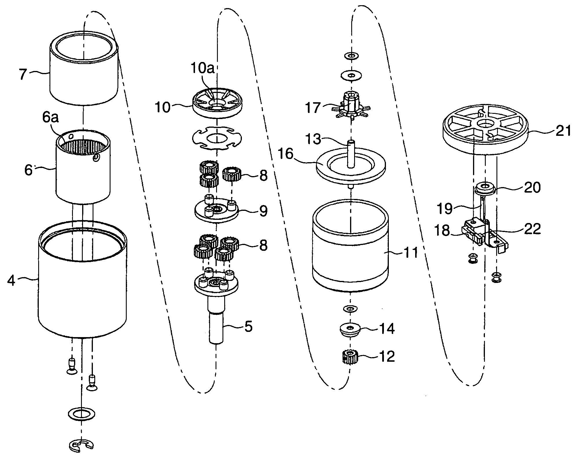 Coreless motor