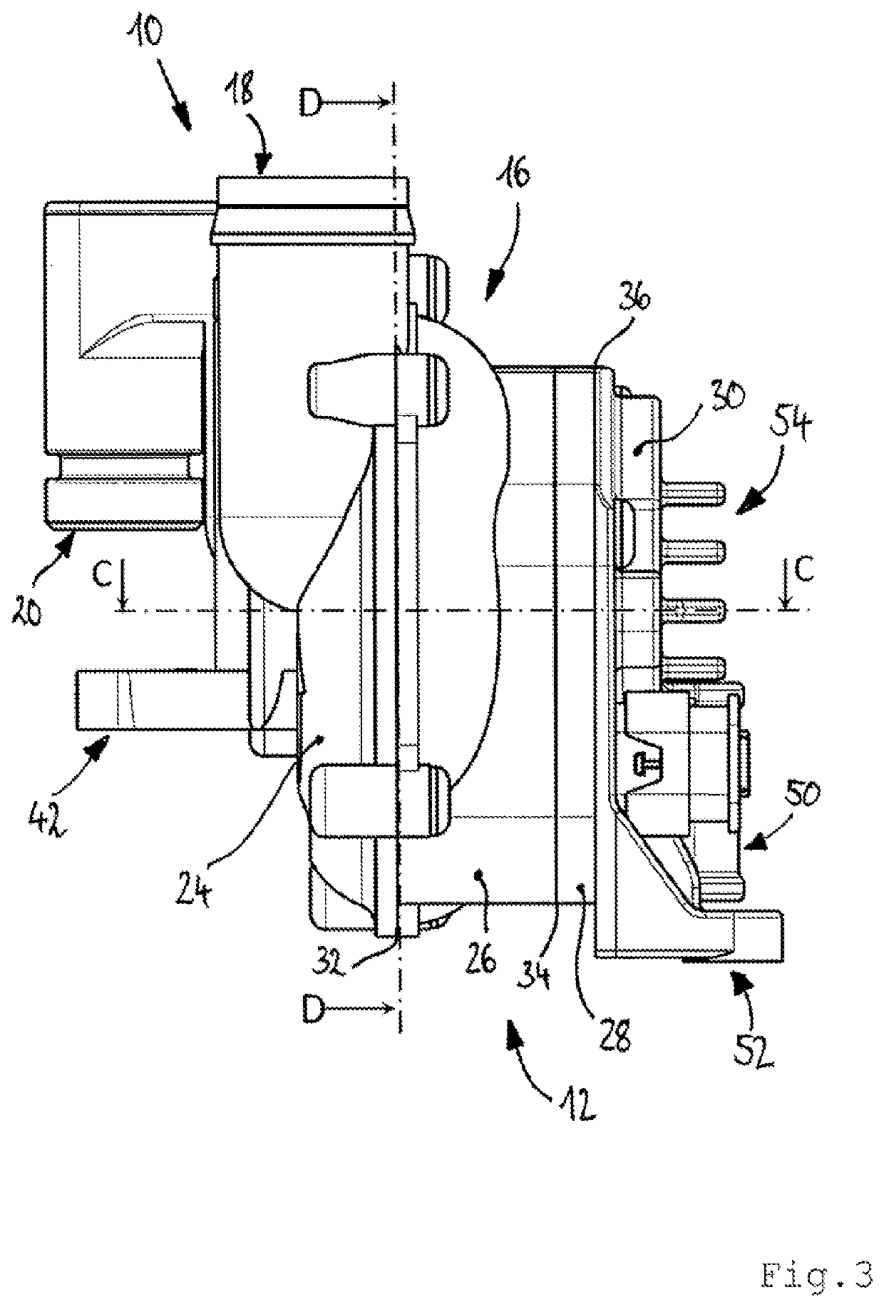 Suction device for crankcase ventilation