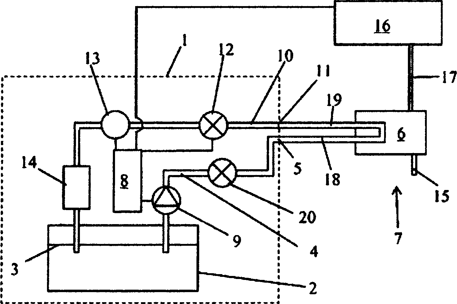 Cooling device for welding device