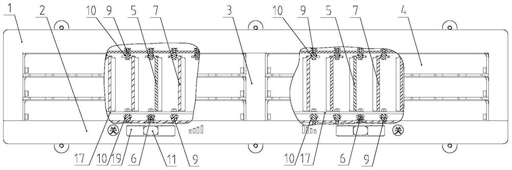 Flow-equalizing adjustable air supply device in space cabin