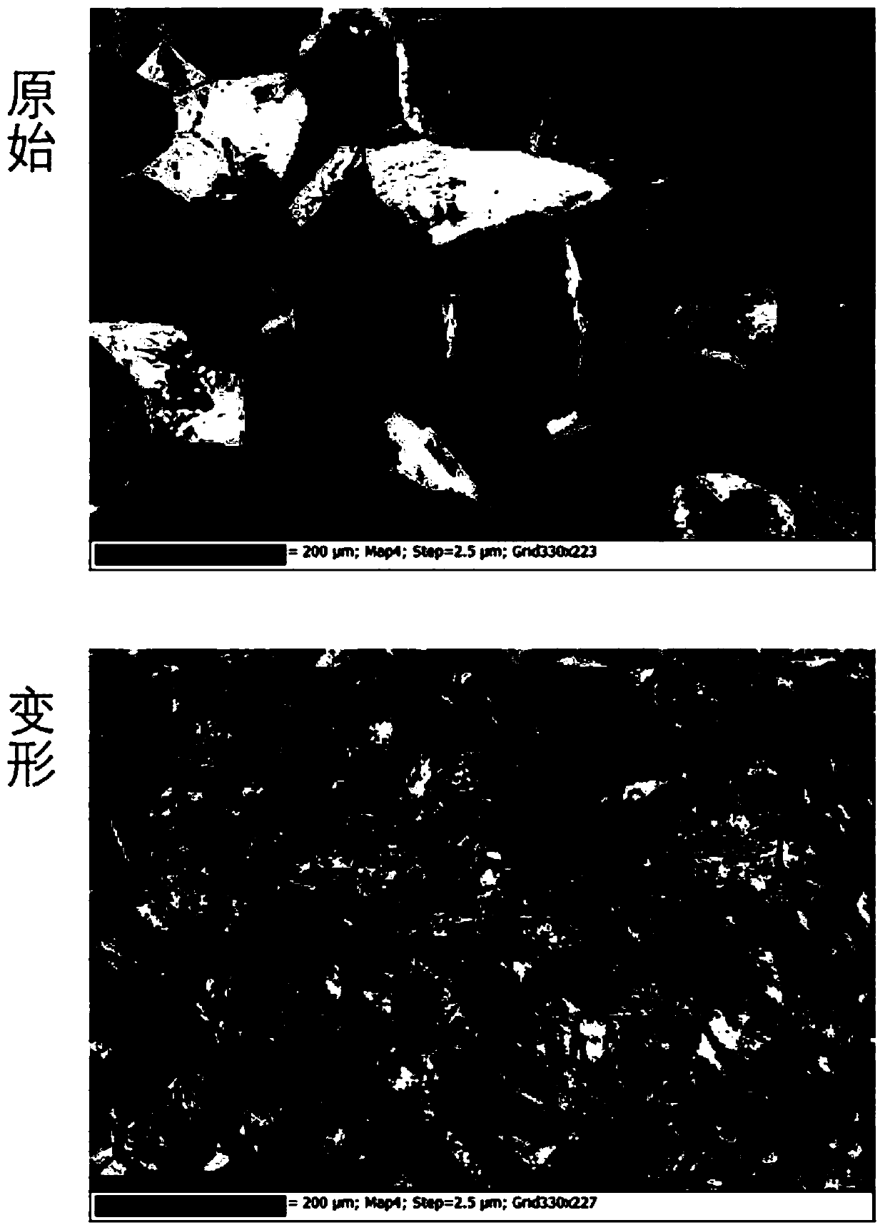 Refined grain plastic deformation method and twin crystal material preparation device