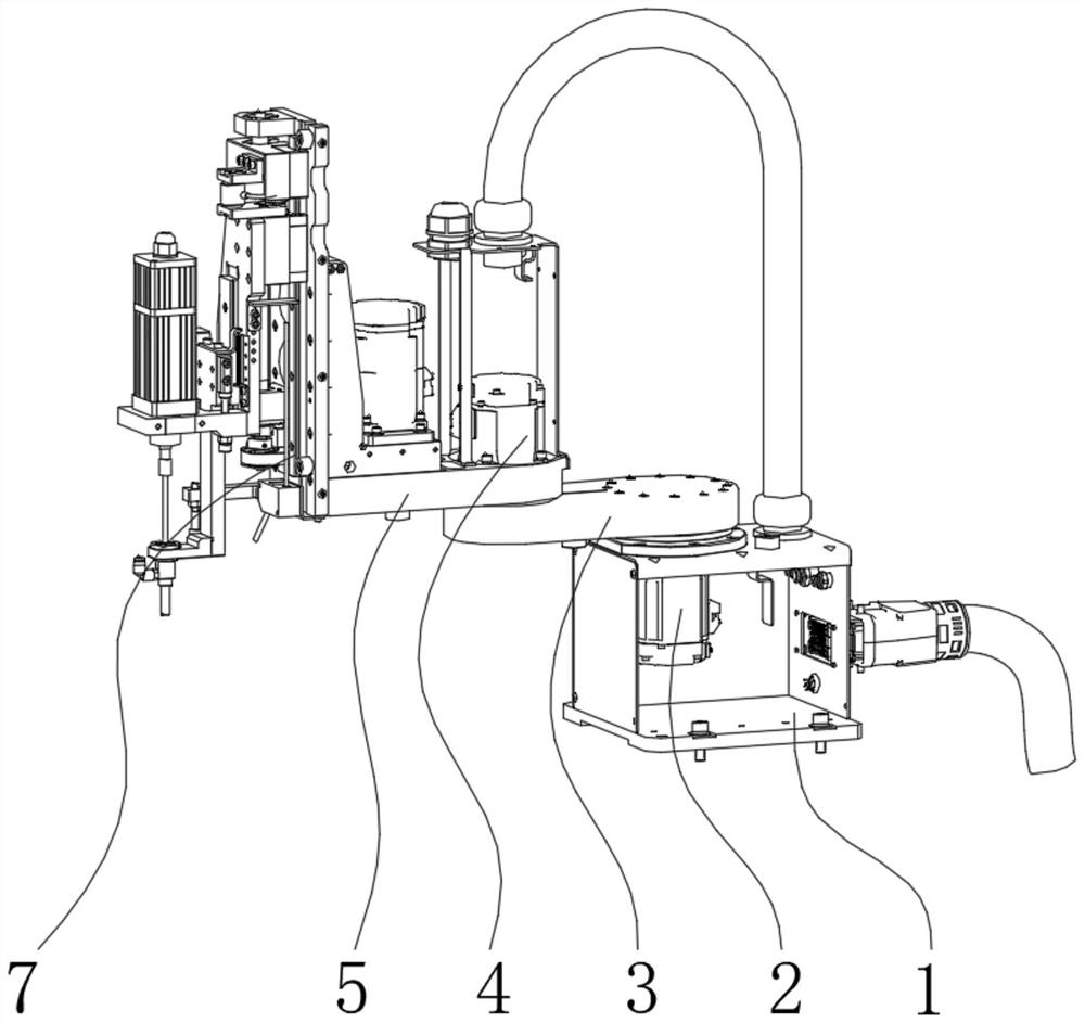 Horizontal multi-joint follow-up screw locking machine