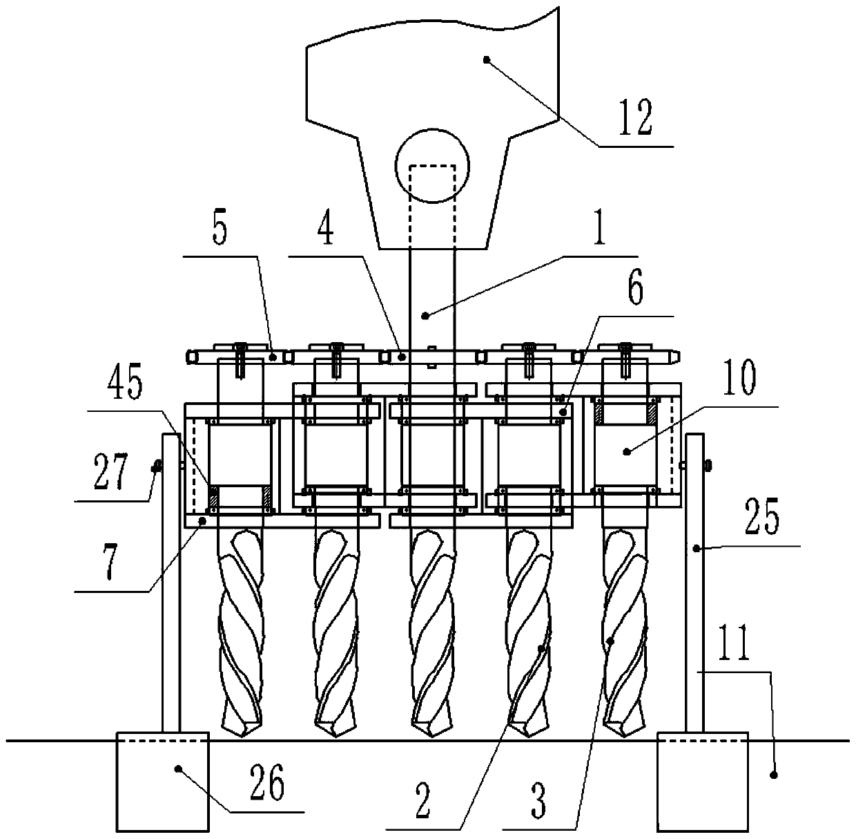 Device for forming arc-shaped hanging groove in end surface of stone plate for building decoration