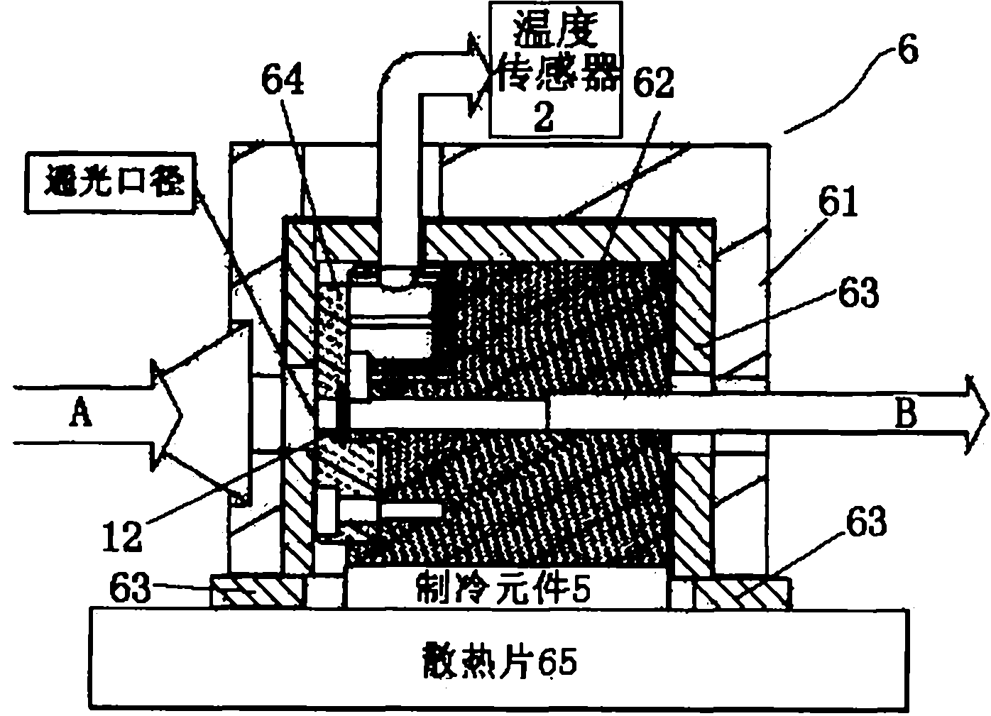 Semiconductor pumped full-cavity microchip laser device with stable output wavelength