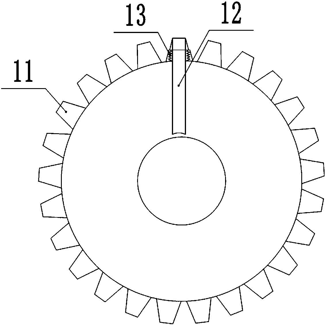 Tube part cutting device