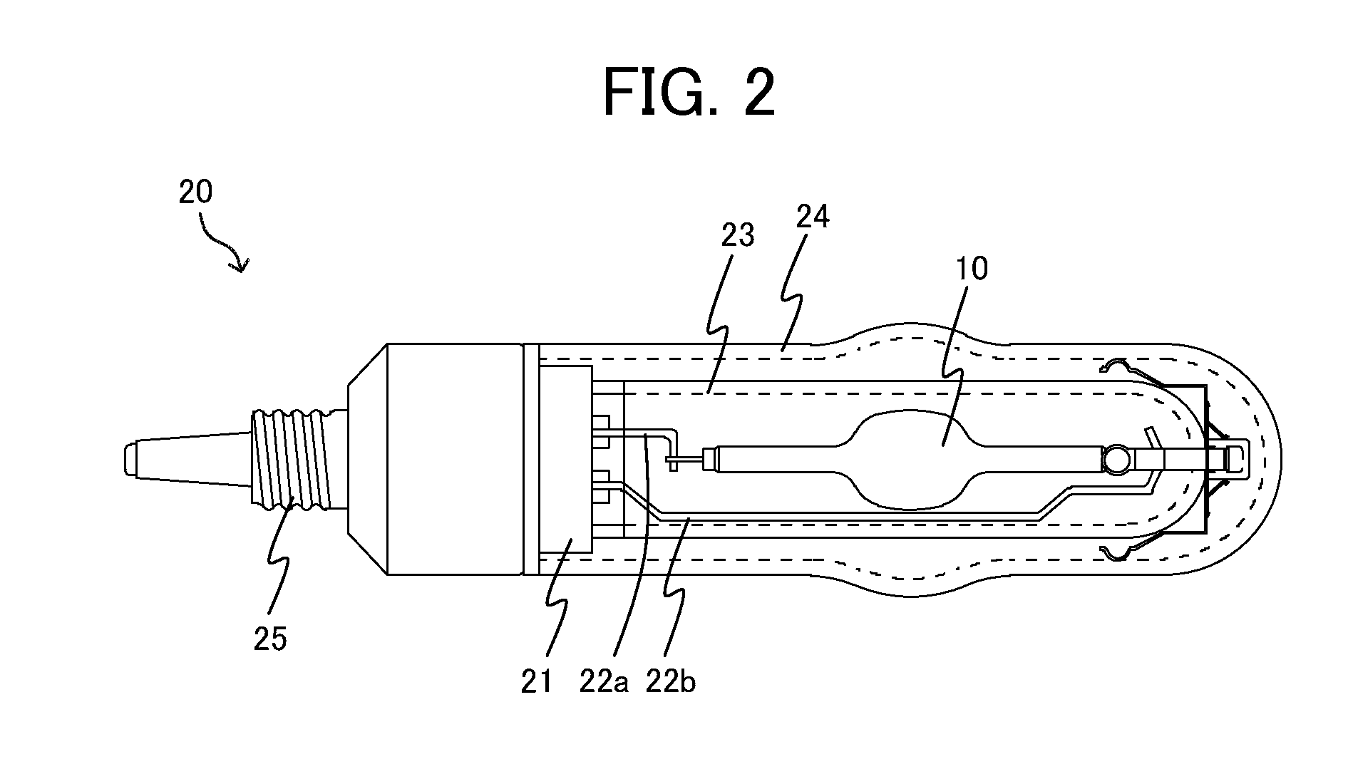 Metal halide lamp and lighting apparatus