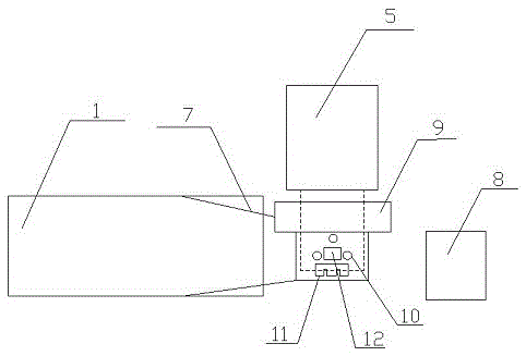 Coding device for automobile fork arm motor bracket