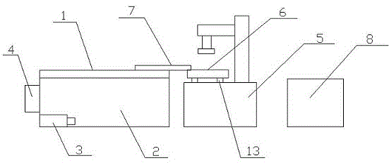 Coding device for automobile fork arm motor bracket