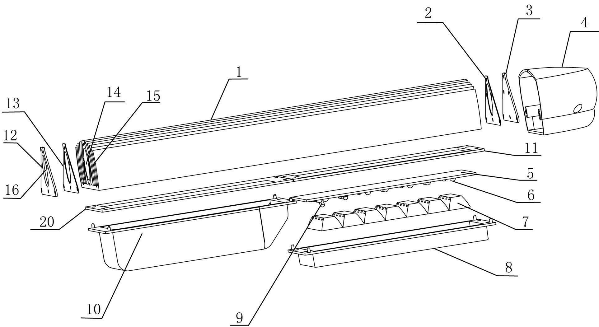 Solar modular LED street lamp