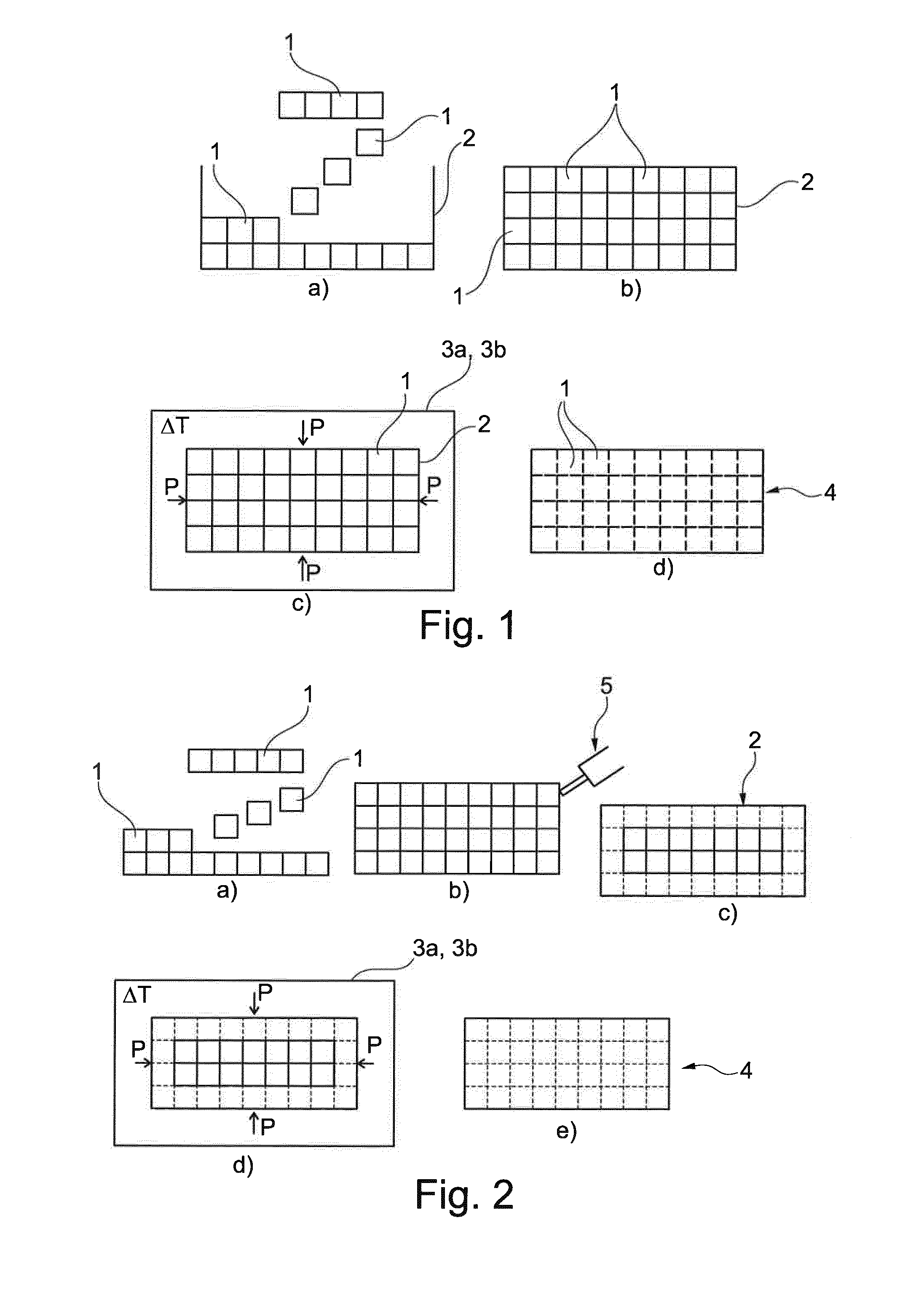 Method of manufacturing a metallic component from individual units arranged in a space filling arrangement