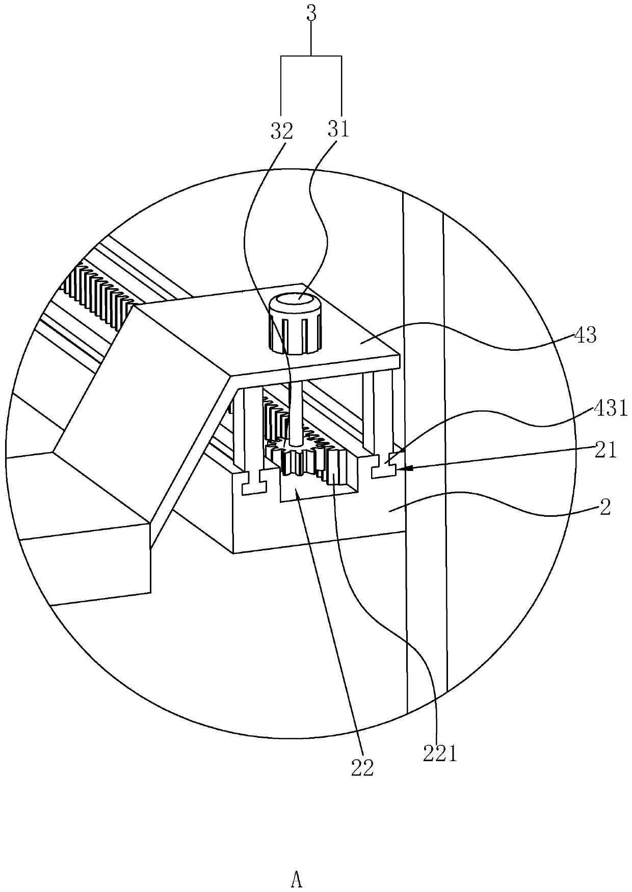 Position-adjustable space type concrete factory spraying and dust falling system