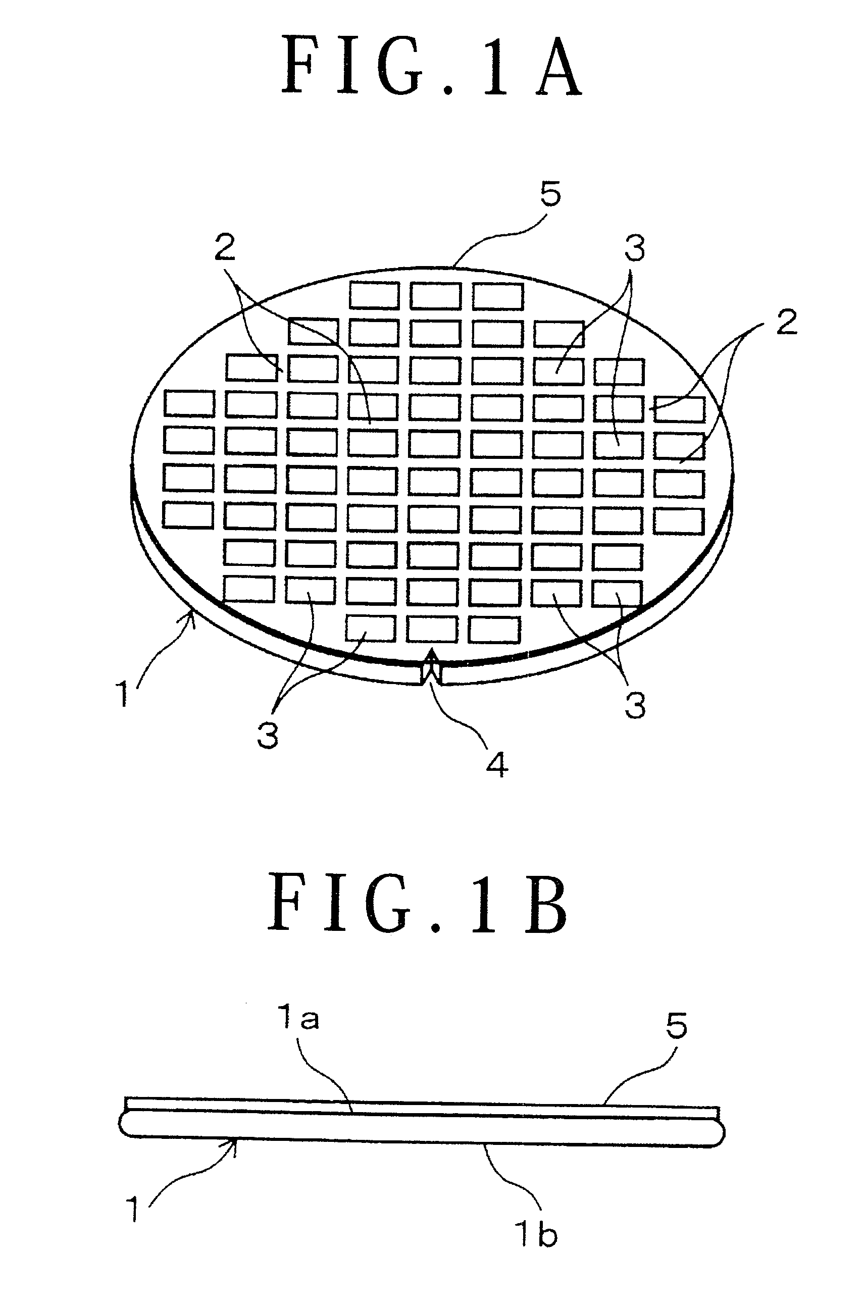 Back grinding method for wafer