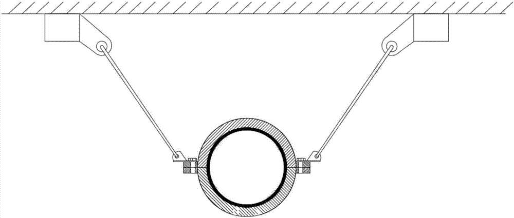 Pipeline steel flexible anti-seismic support