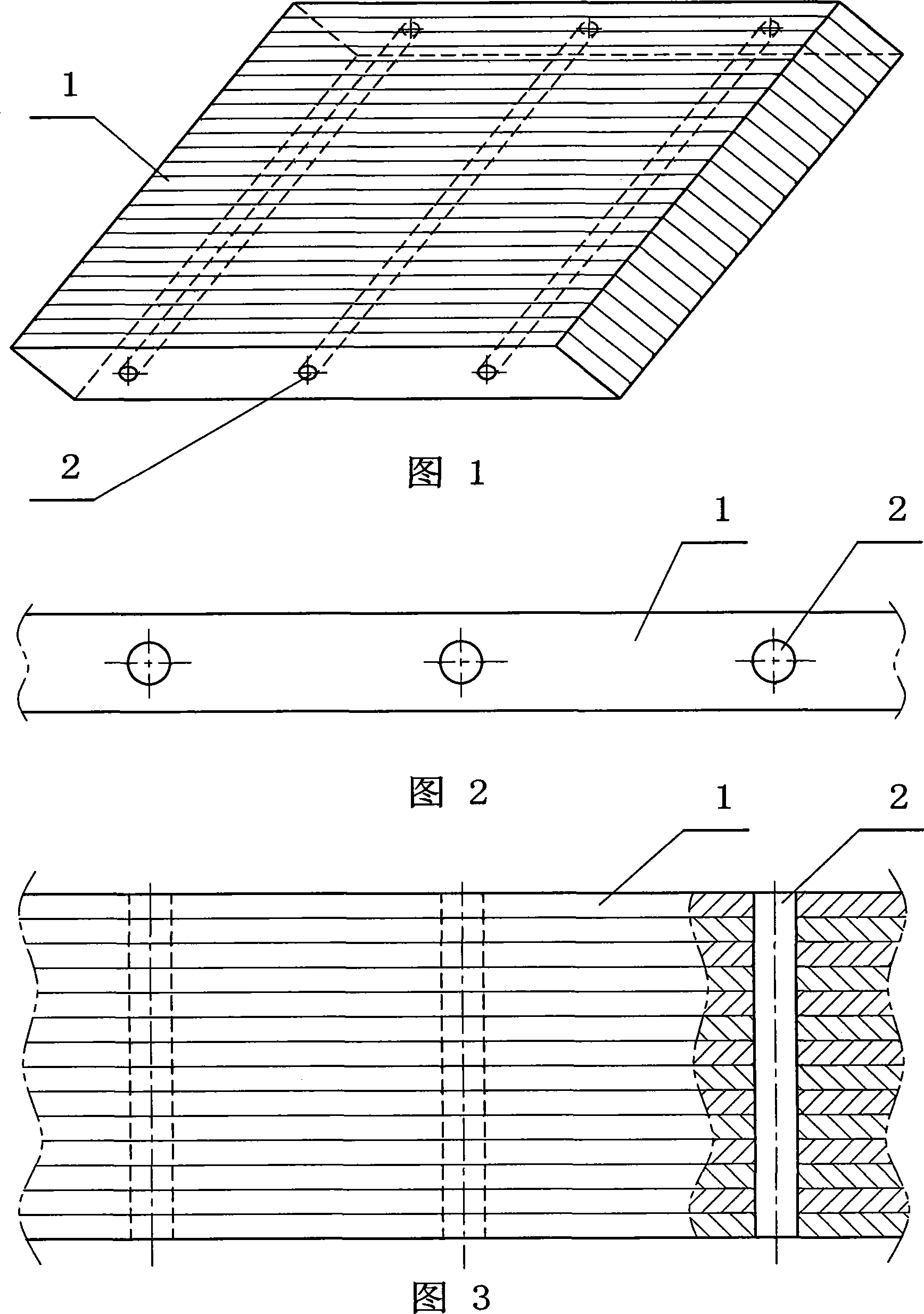 Deformation-resisting laminated stickiness bamboo wood board