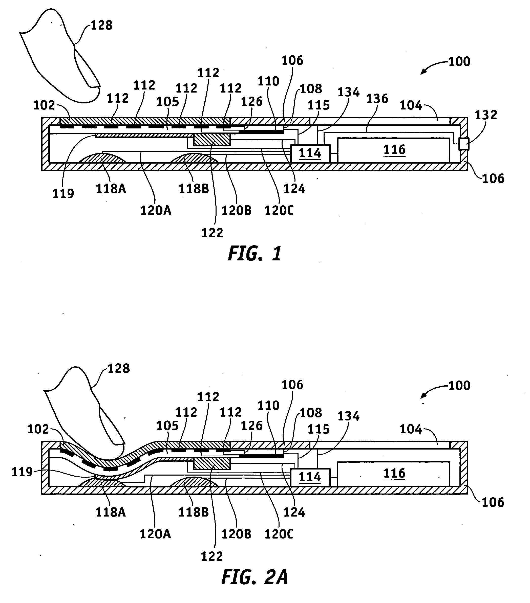 Methods and systems for implementing modal changes in a device in response to proximity and force indications