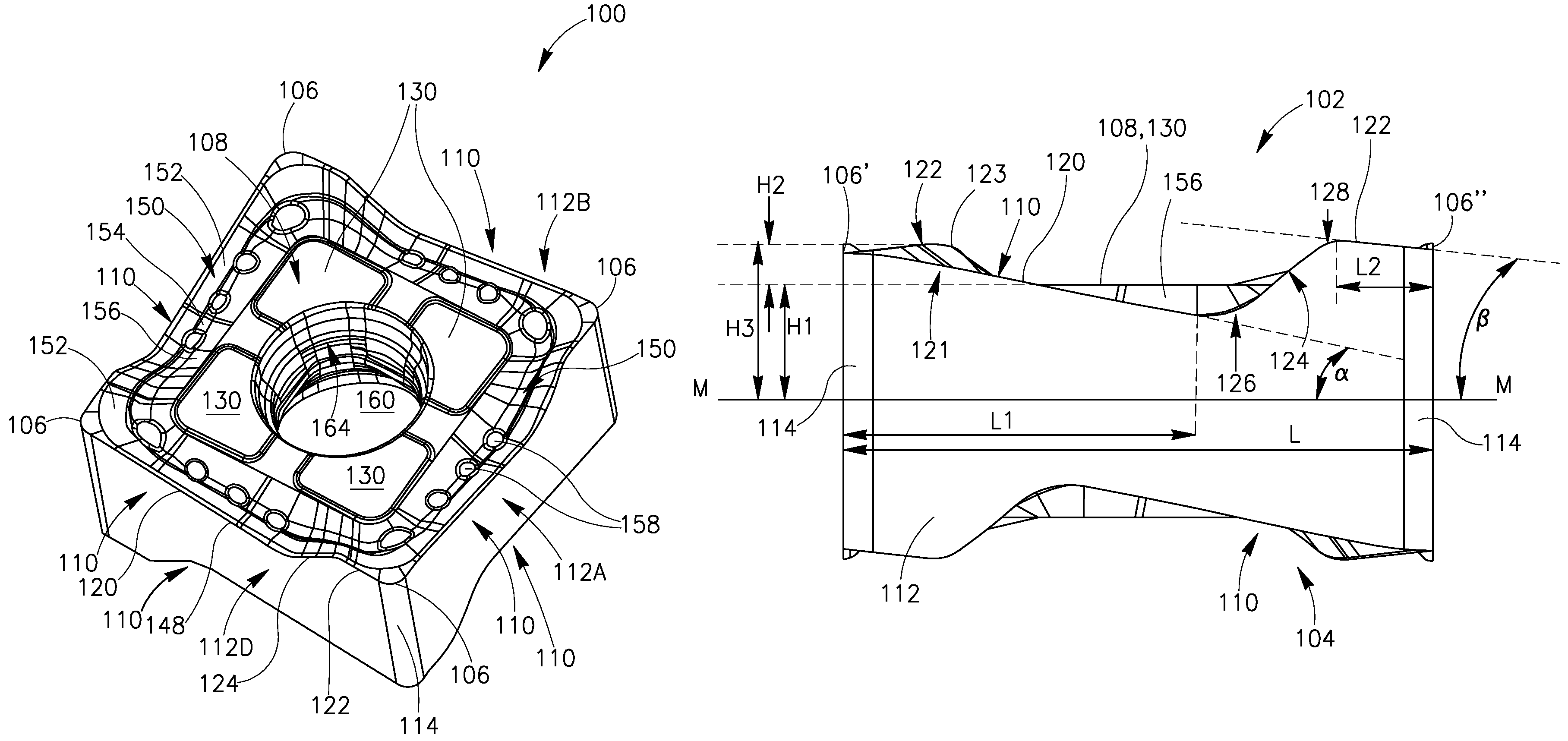 Cutting insert for a milling cutter