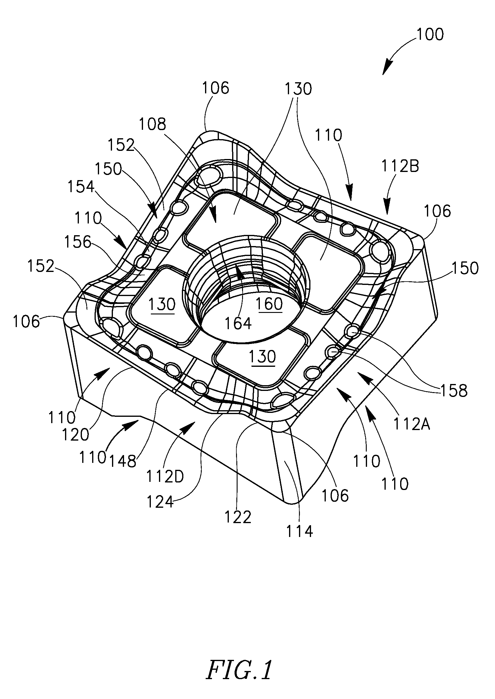 Cutting insert for a milling cutter