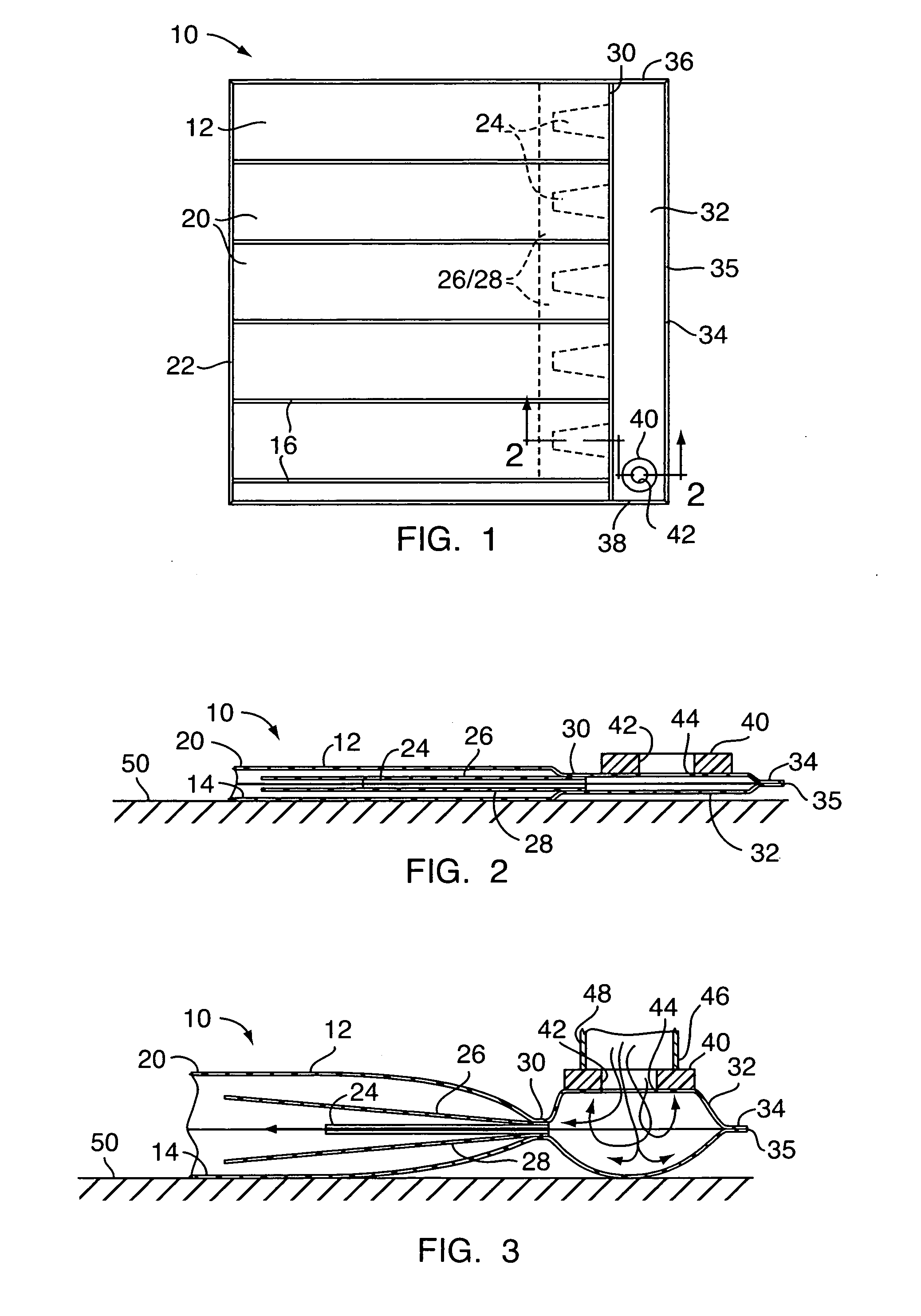 Multi-chamber inflatable packaging cushion and method of inflation thereof