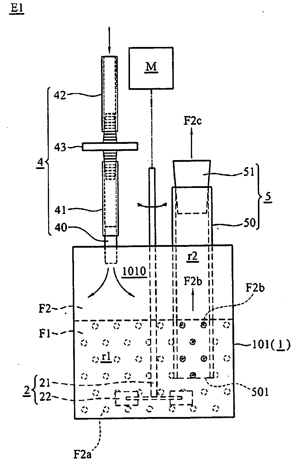 Reaction vessel assembly with gas exchange means