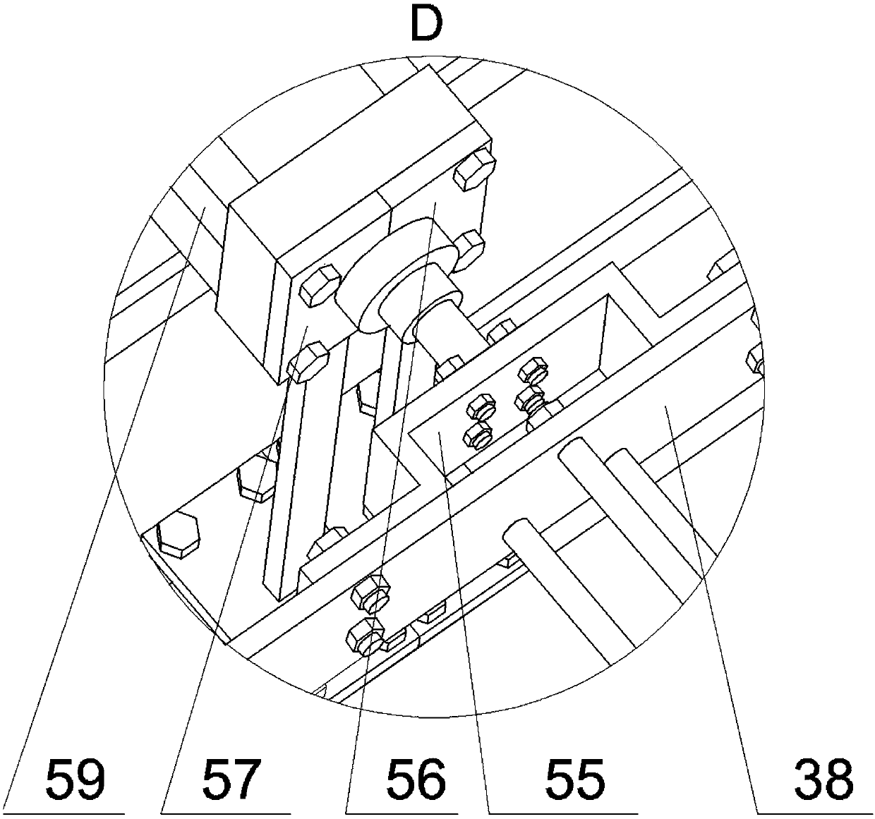 Numerical control machine tool flexible chuck reliability test device