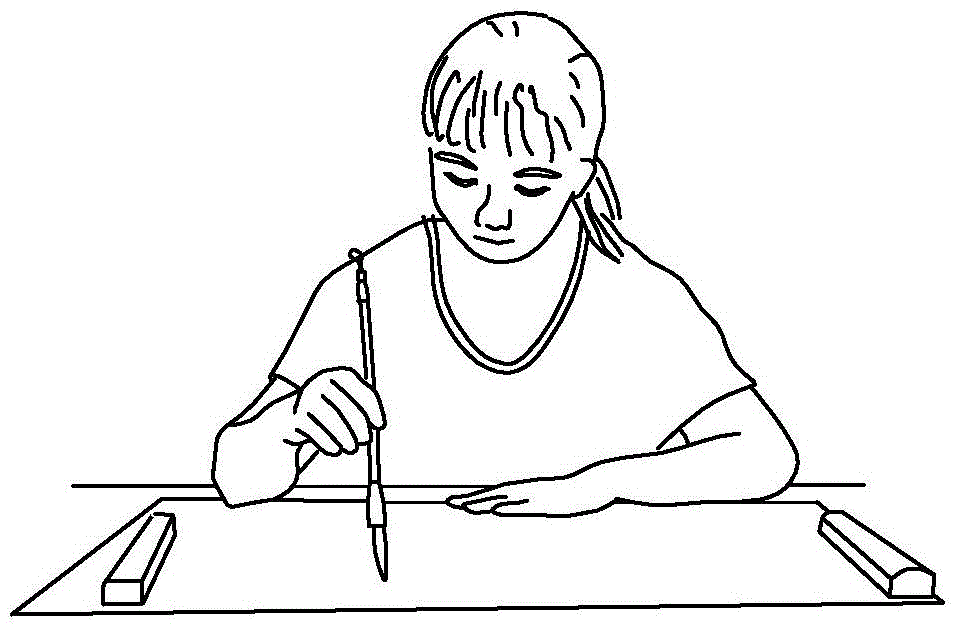 Step-by-step facsimileing writing-skill training method based on writing brush and hard pen