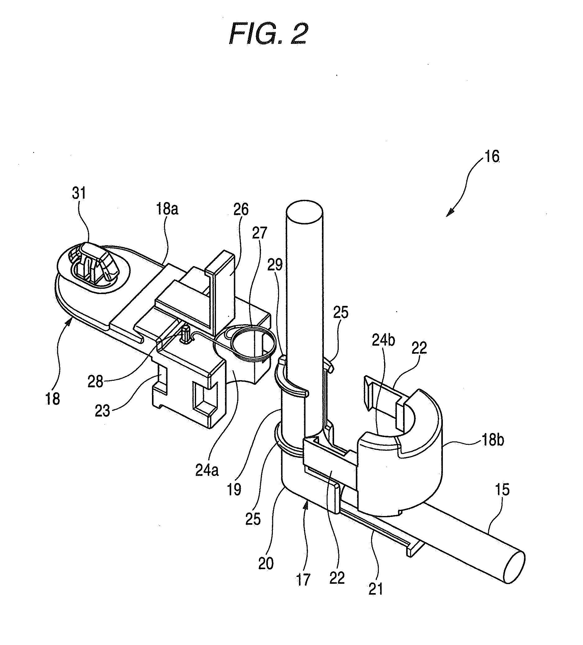 Wiring harness holding device