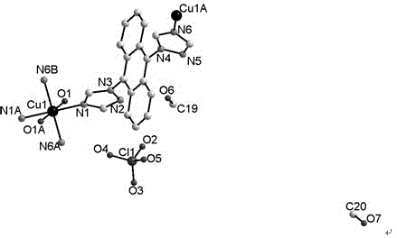 Anthracene-ring bitriazolone complex capable of catalyzing 3-methoxy phenylboronic acid and preparation method thereof