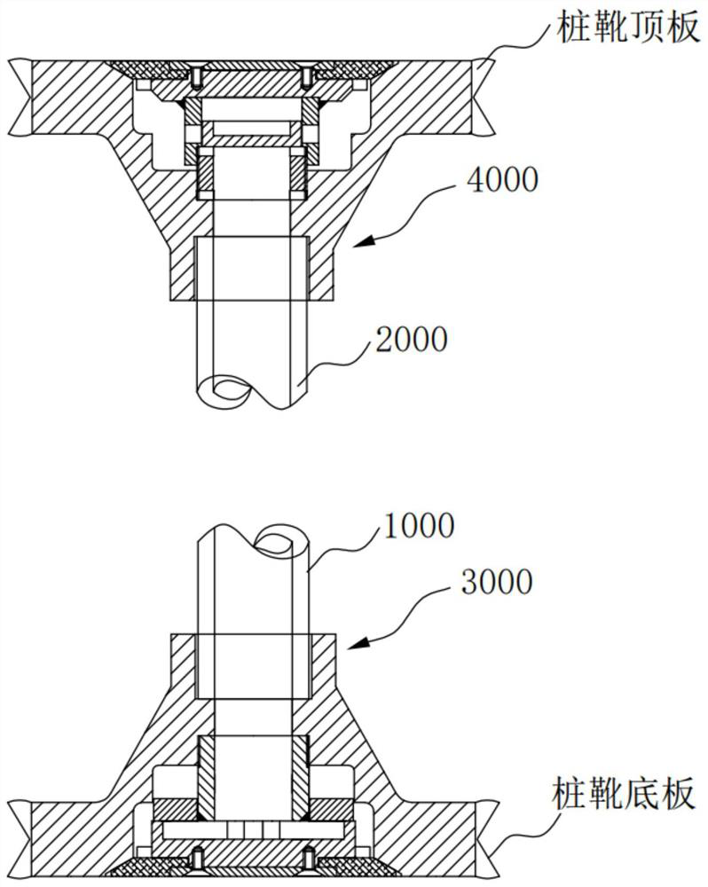 Pile washing device