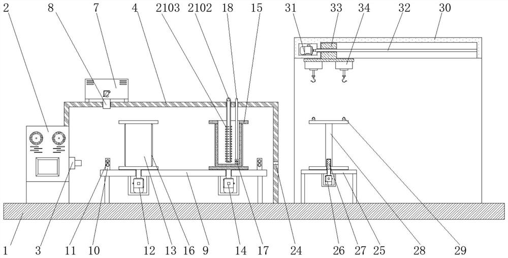 Fast cooling large-rotation wire drawing machine capable of rapidly cooling