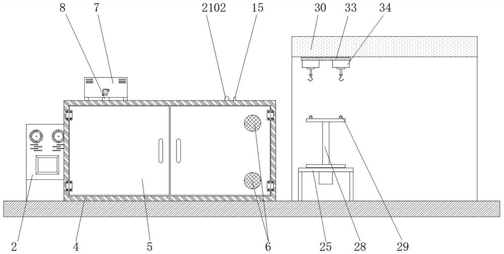 Fast cooling large-rotation wire drawing machine capable of rapidly cooling