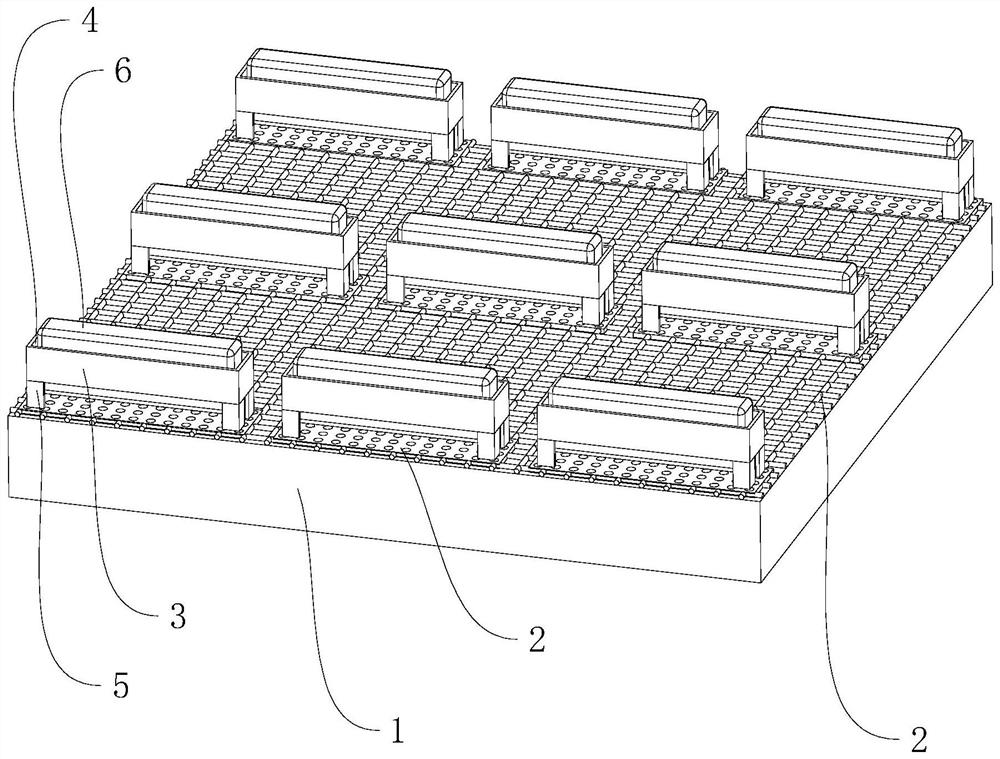 Construction method of anti-aircraft drum leveling floor