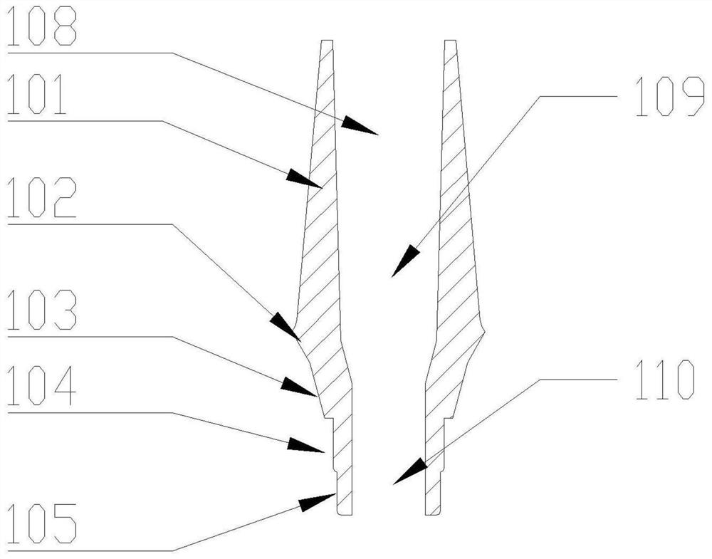 Orientation-adjustable platform-transferred high-stability nuclear-shaped abutment