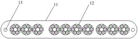 Flat elevator accompanying cable for super high-rise super high-speed elevators