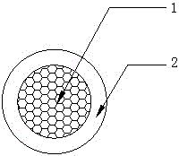 Flat elevator accompanying cable for super high-rise super high-speed elevators