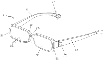 Visibility enhancing method for night driving and portable glasses-type device