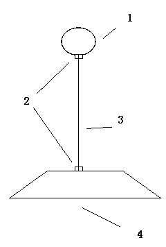 Floating ball type vibration wave sensor, as well as using method and use thereof