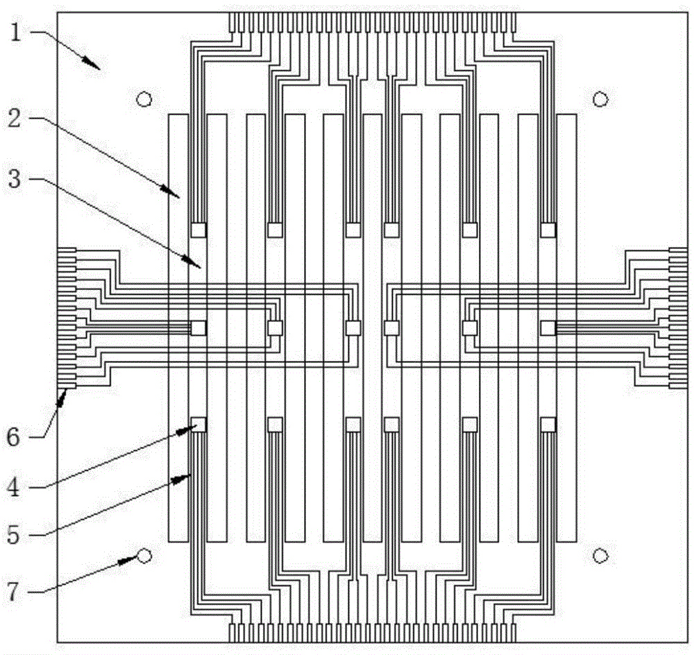 Fuel cell internal humidity-heat flux density-current density distribution measurement insert