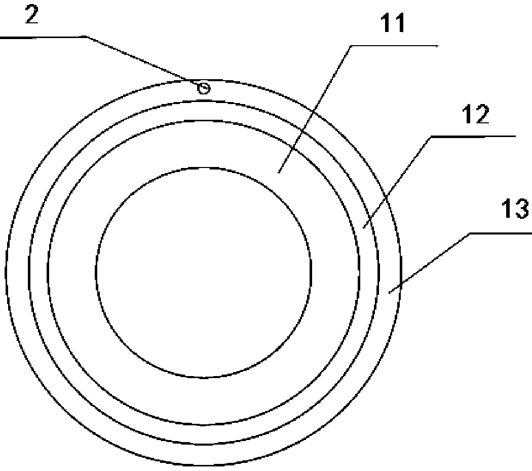 Fluid conveying pipeline, preparation method thereof and leakage detection system