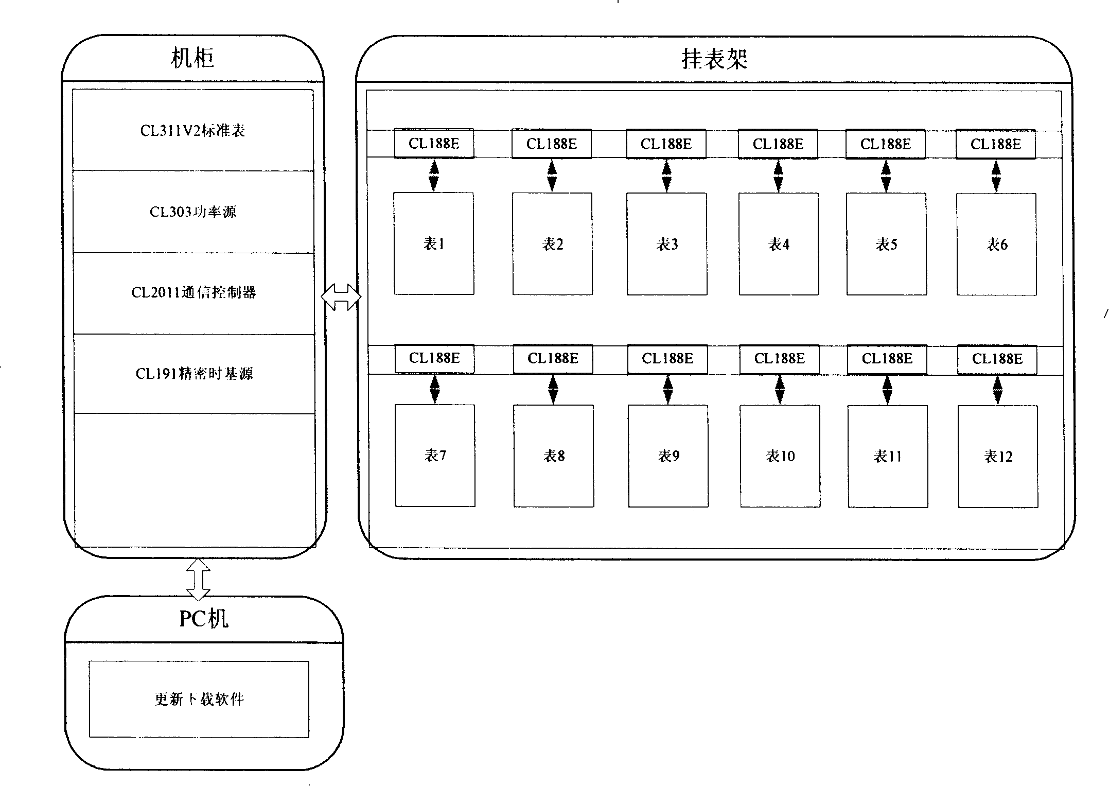 Method for downloading and updating chip program of electric energy meter