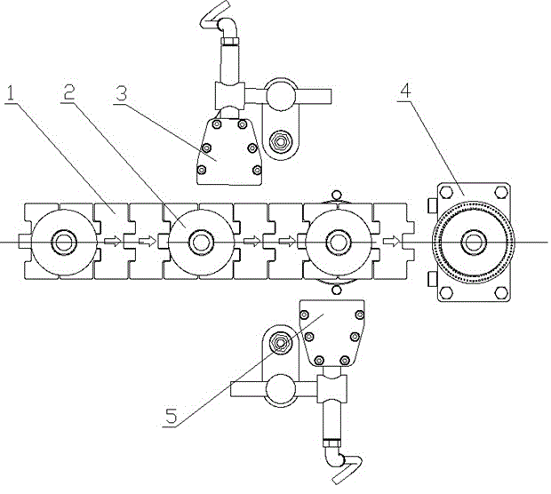 Bottle bottom cleaning device of empty bottle checking robot