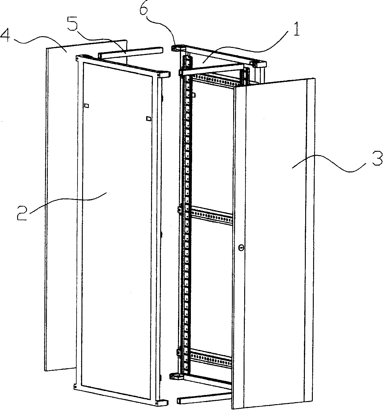 Machine cabinet facilitating storage and transportation and packaging method thereof