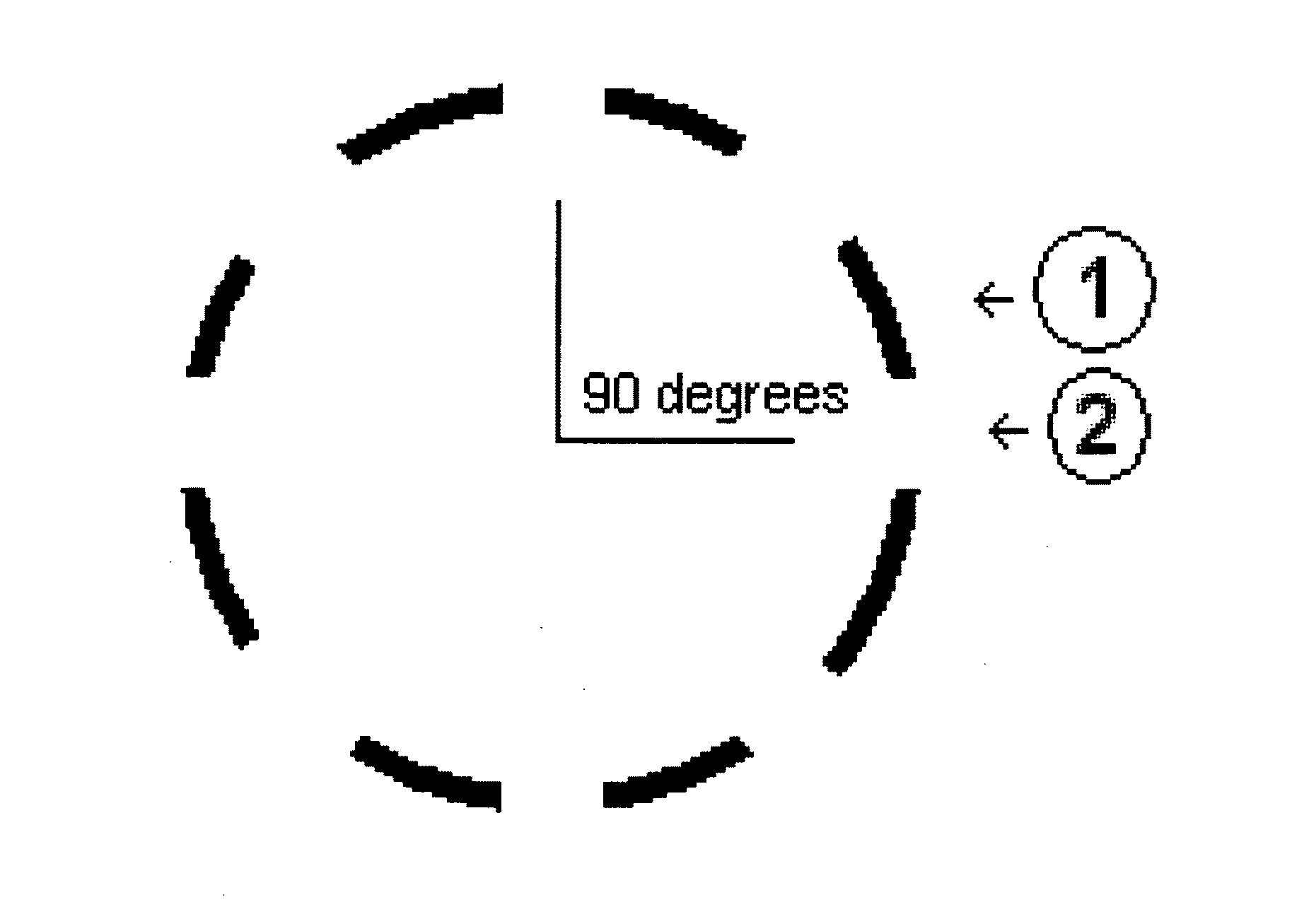 Animated image vision test