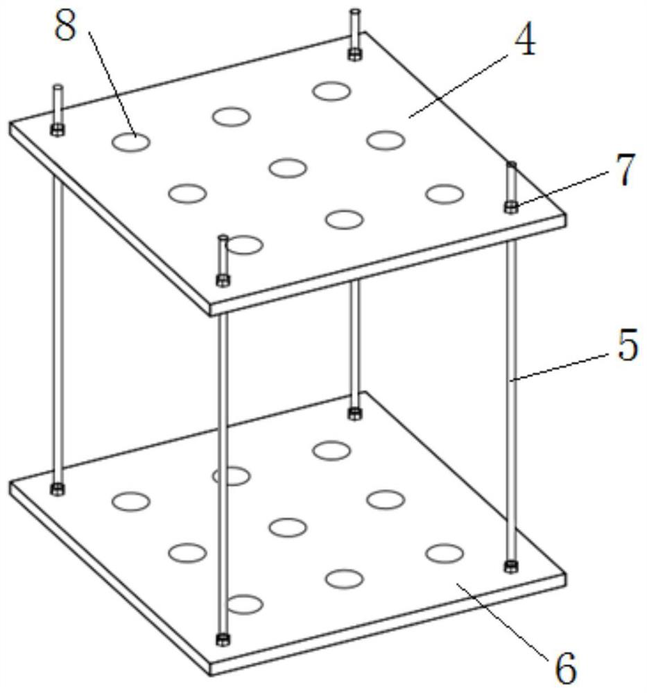 Pile fixing device and method for pile foundation model test