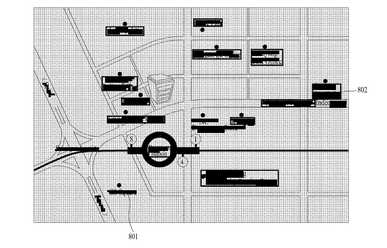 Ocr-based system and method for recognizing map image, recording medium and file distribution system