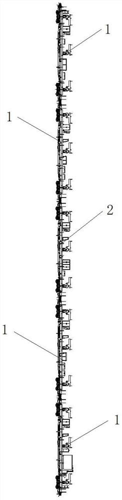 Steel rail transport vehicle set and loading and unloading method