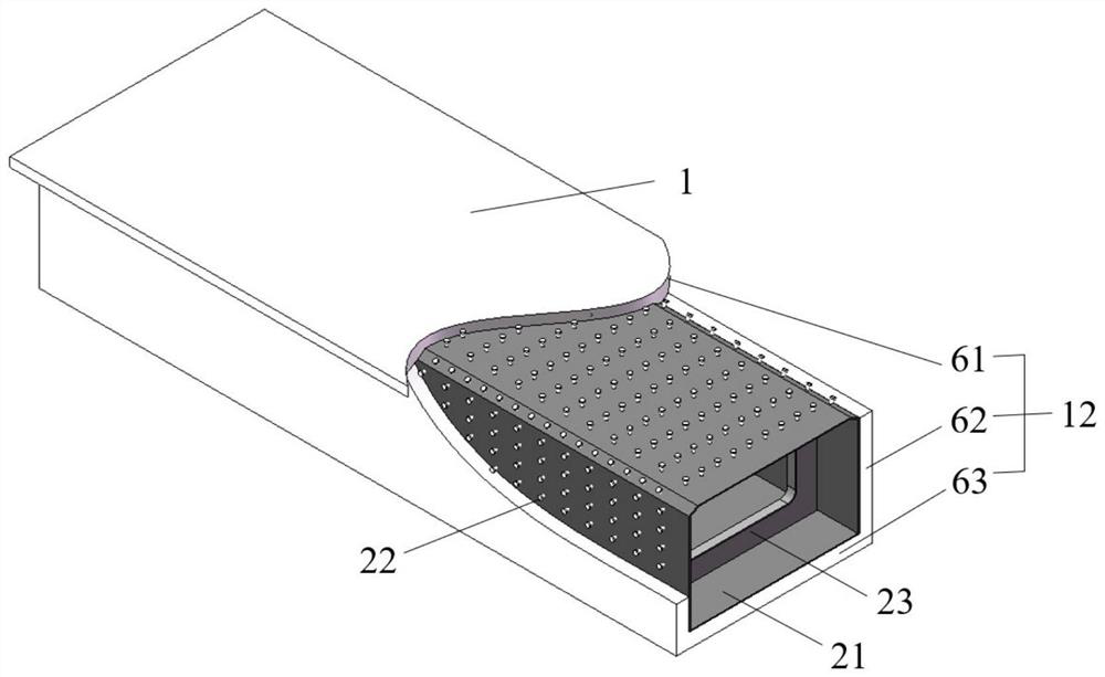 Combined box girder structure and construction method thereof