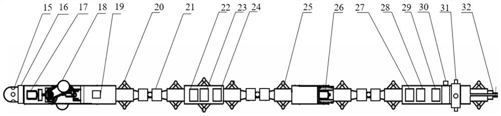 A gas pipeline oil accumulation positioning detection and extraction system