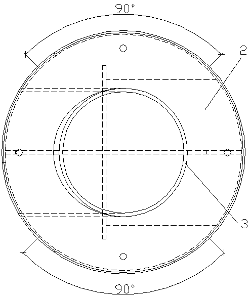 A shielded motor main pump pump casing guide device