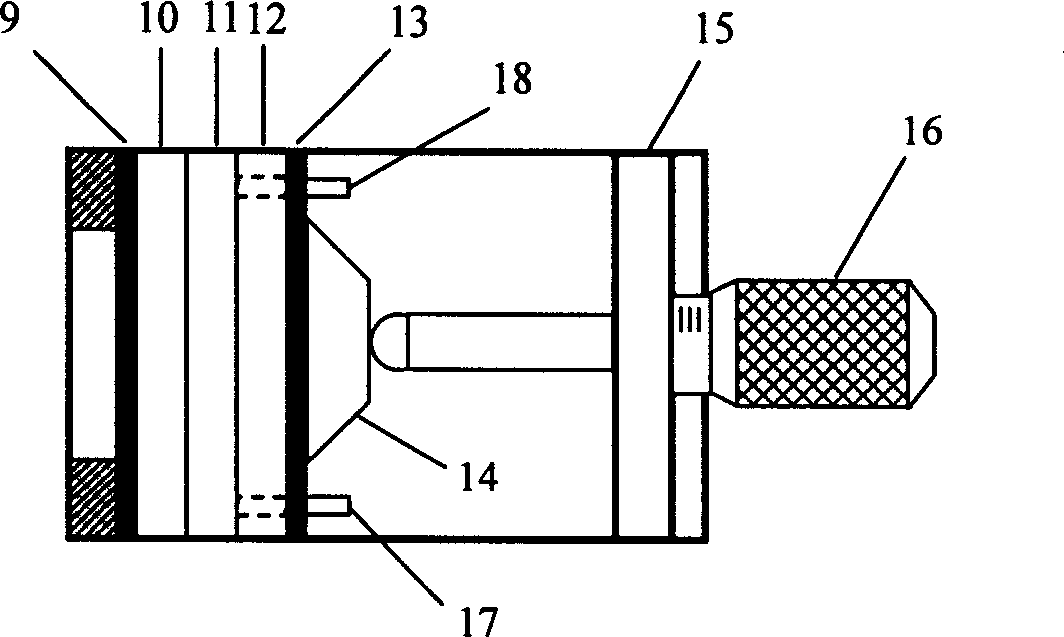 Optical waveguide biochemical sensor and measurement system based on free space coupling