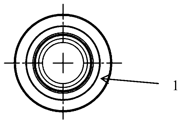 Processing method for forming positive electrode end surface of circular lithium battery